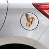 Cartoon Painted 3D Realistic Squirrel Car Fuel Tank Beautification Decoration Sticker