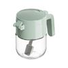 Salt Dispenser With Duals Function Glass Container For Controlled Seasoning And Spices Storage Kitchen Essential