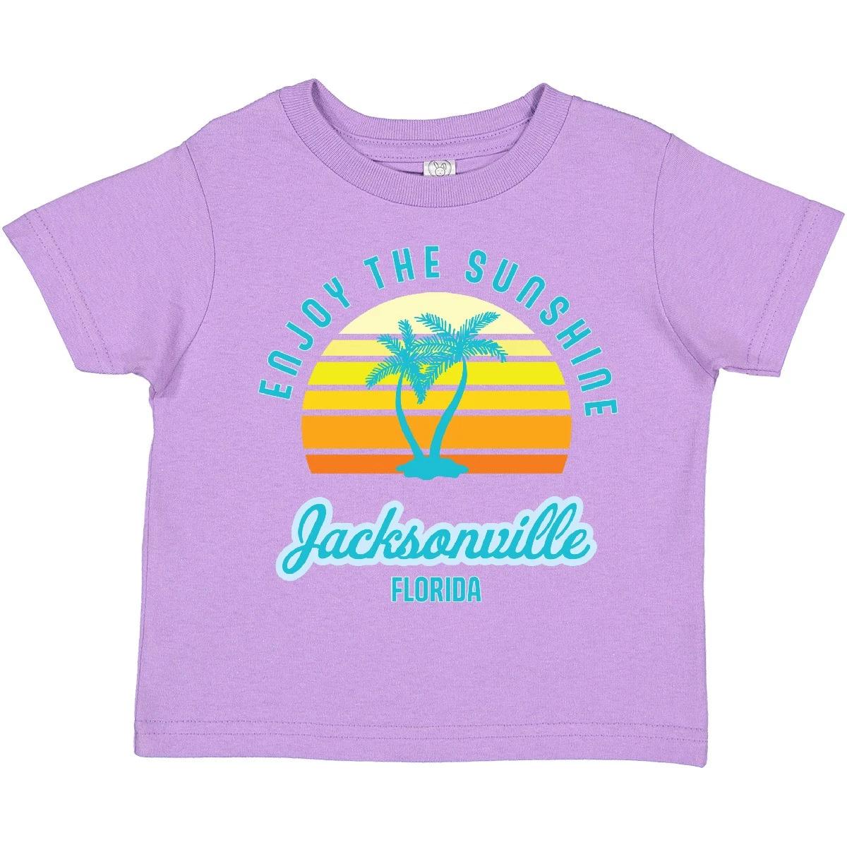 Inktastic Summer Enjoy The Sunshine Jacksonville Florida In Blue Toddler T-Shirt 130