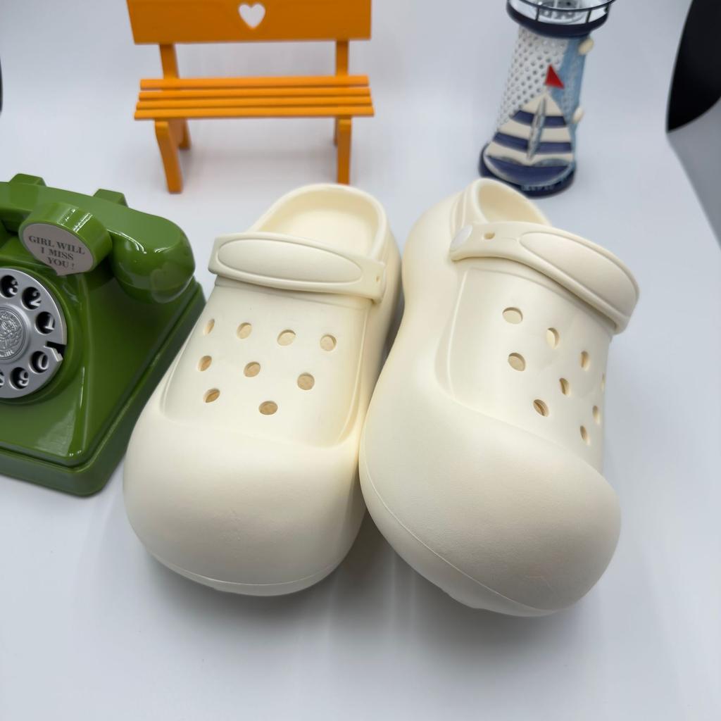 EVA cartoon rabub fashion heightening hole shoes non-slip and deodorant women's summer Internet celebrity outer sandals