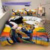 3pcs Leopard print Duvet Cover Set -Includes 1 Duvet Cover and 2 Pillowcases, No Quilt Core, All-Season Home Decor  yy251111136