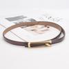 New Waist Belt Women's Buckle Casual Versatile Leather Belt Fashionable Korean Versatile Decoration with Jeans Belt