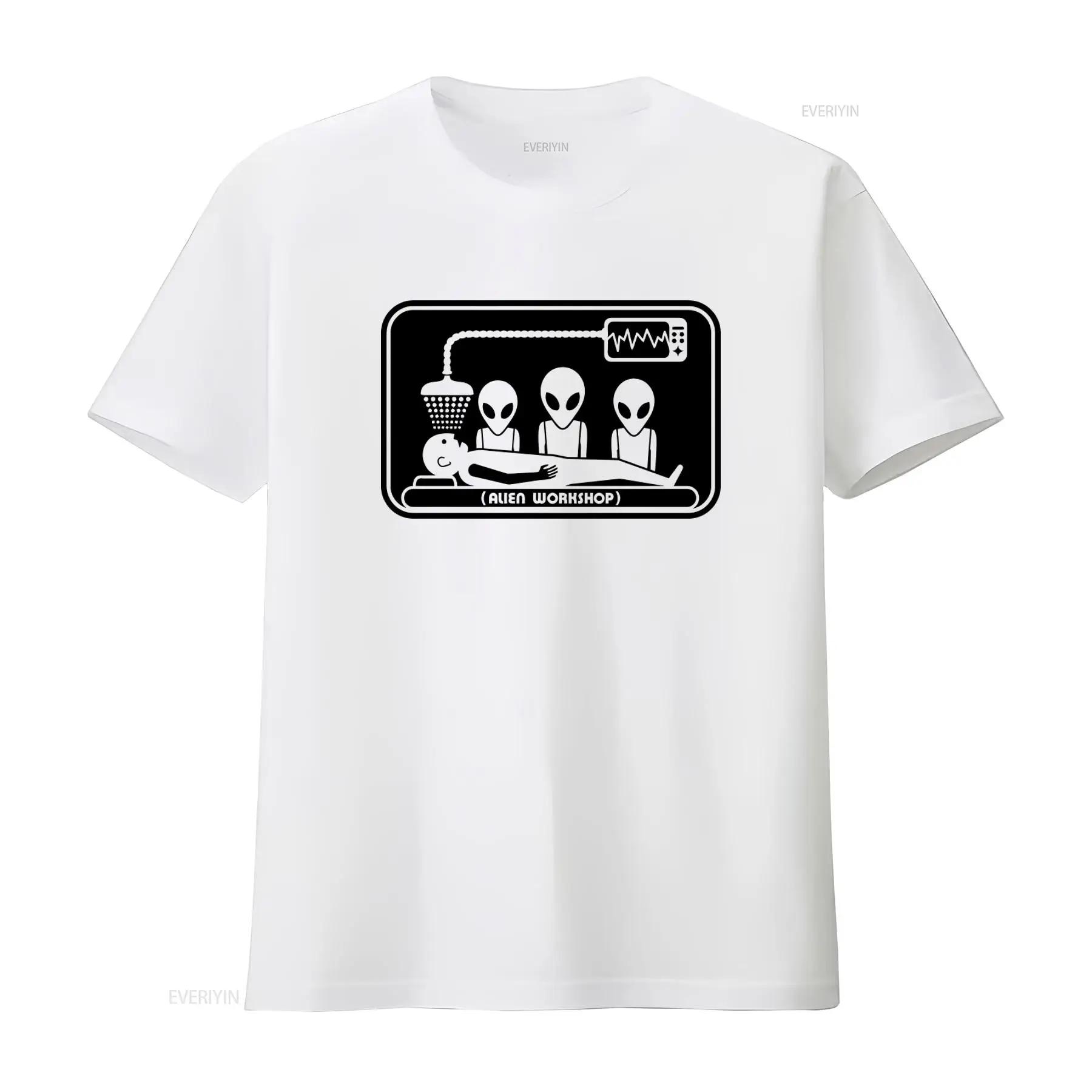 Alien Workshop Logo T Shirt Unique Skateboard Gear Inspired for  vintage Washed Versatile fashion Comfortable Unisex S разноцветный