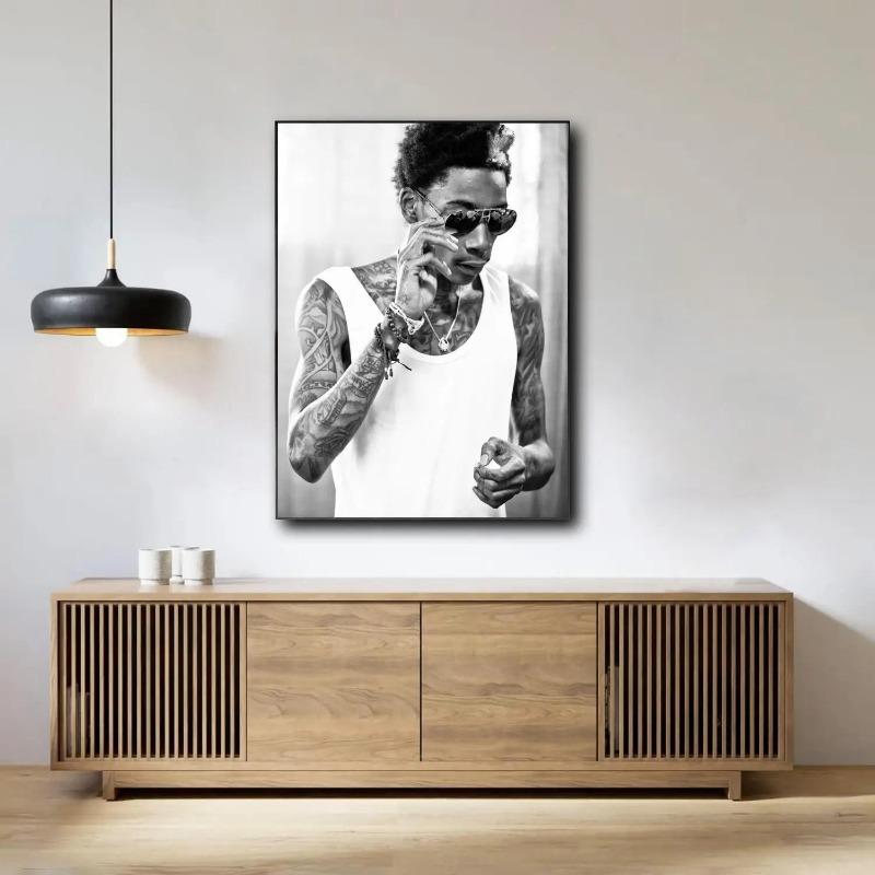 Dekoration Kunstposter Wandkunst Wiz Khalifa Personalisiertes Geschenk Modernes Familien Schlafzimmer Dekor Leinwandmalerei