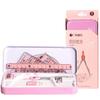 8Pcs/Set Metal Box Ruler Compass Set Multi-Function Drawing Stationery  Students Gifts