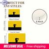 Pokemon Pikachu Tail Silhouette Print Non-slip Doormat Soft Floor Mat for Home Decor