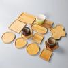Seifenspender-Tablett aus Holz, Schminktisch, Arbeitsplatte, Flaschen-Organizer-Halter, rund, quadratisch, Kerzen, Schmuck-Aufbewahrungstablett für Badezimmer