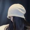 Neukundenrabatt: 2025 Herbst/Winter Damen Vielseitige Japanischer Stil Slouchy Strickmütze für Großen Kopfumfang