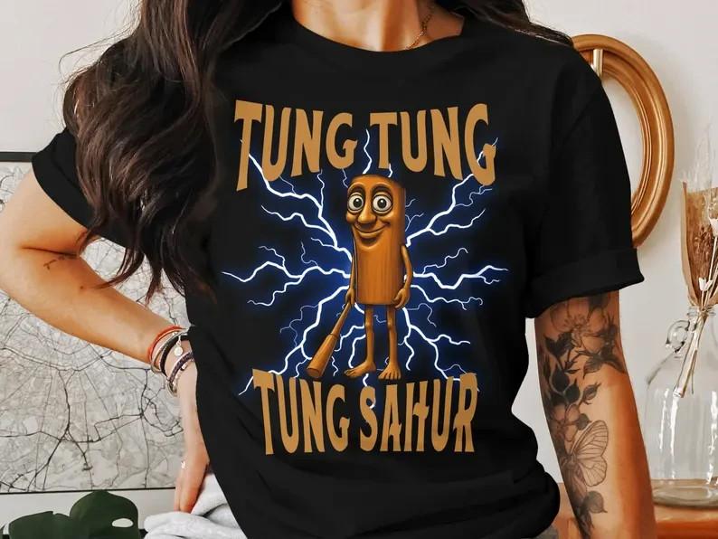 Tung Tung Tung Sahur T Shirt Funny Italian Brainrot Tung Tung Sah