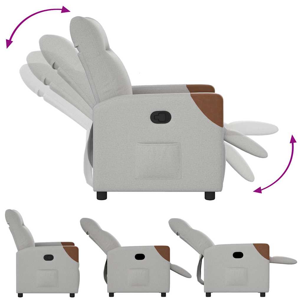 Relax Armchair Cloud Grey Fabric