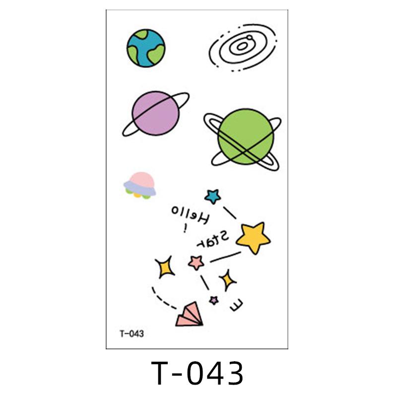 Beauty Sticker Cartoon Tattoo Sticker Small Fresh Animal Dinosaur Waterproof Tattoo Sticker