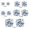 Four Claws Moissanite Stud Earrings for Women S925 Sterling Silver 3mm-8mm D Color Wedding Fine Jewelry Drop Shipping