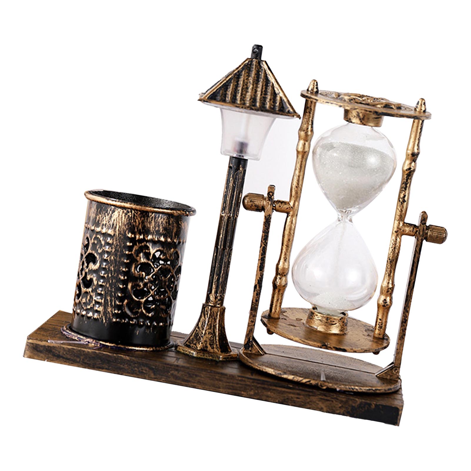 

Vintage Pen Holder Innovative White Color Light Street Lamp Pen Holder for