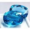 34-36 Ct Natural Sky Blue Topaz Cushion Cut Fabulous Certified Loose Gemstone