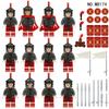 12 pezzi Cavalieri romani antichi medievali, blocchi da costruzione, figure, giocattoli, mini figure, bambole umanoidi, giocattoli, regali di compleanno.