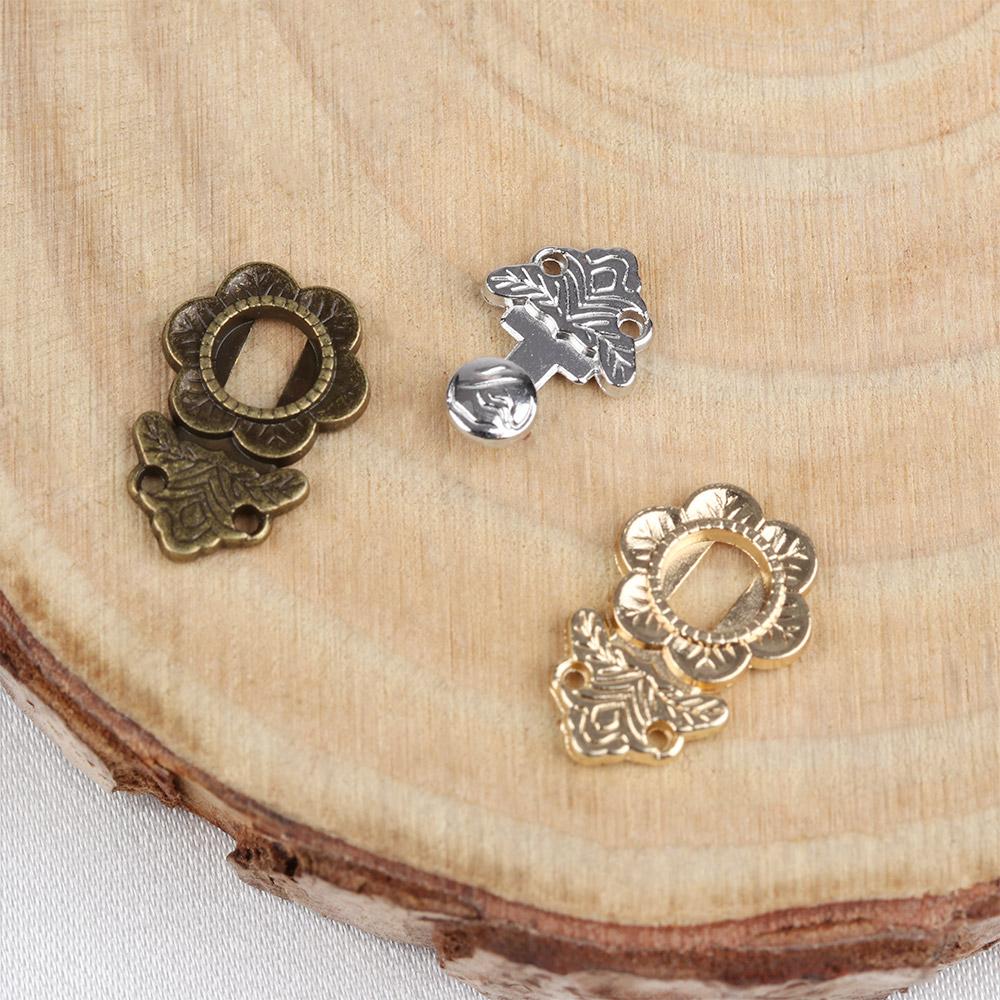 10 Sets 3 Colors Metal 18mm Diy Dolls Buttons Belt Buckle Shoes Accessories Doll Bags Buckles