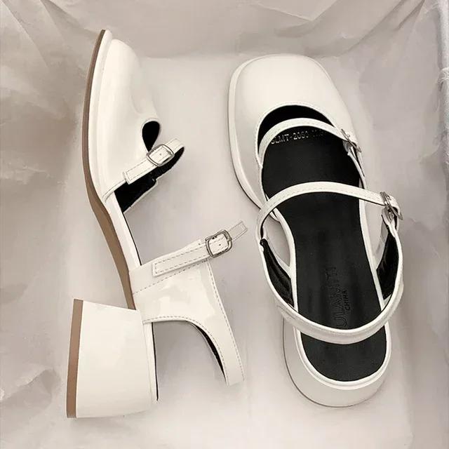 Fashion 2025 Ladies  zeppa da donna elegante nero bianco e scarpe da donna in gomma alla caviglia per donna stivali scarpa alla caviglia