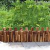 Fence Decor Wood Fence Anti-Corrosion Log Lawn Grass Edging Garden Flower Bed Border Decor Trellis Expanding Climbing Lattice