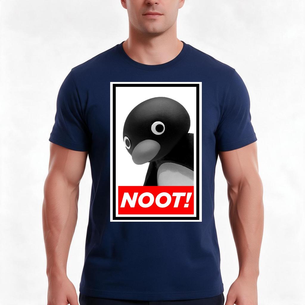Noot Noot TShirt Summer Casual Cotton Tee Oversized Streetwear Tops Vintage Graphic Print Loose Fit Short Sleeve