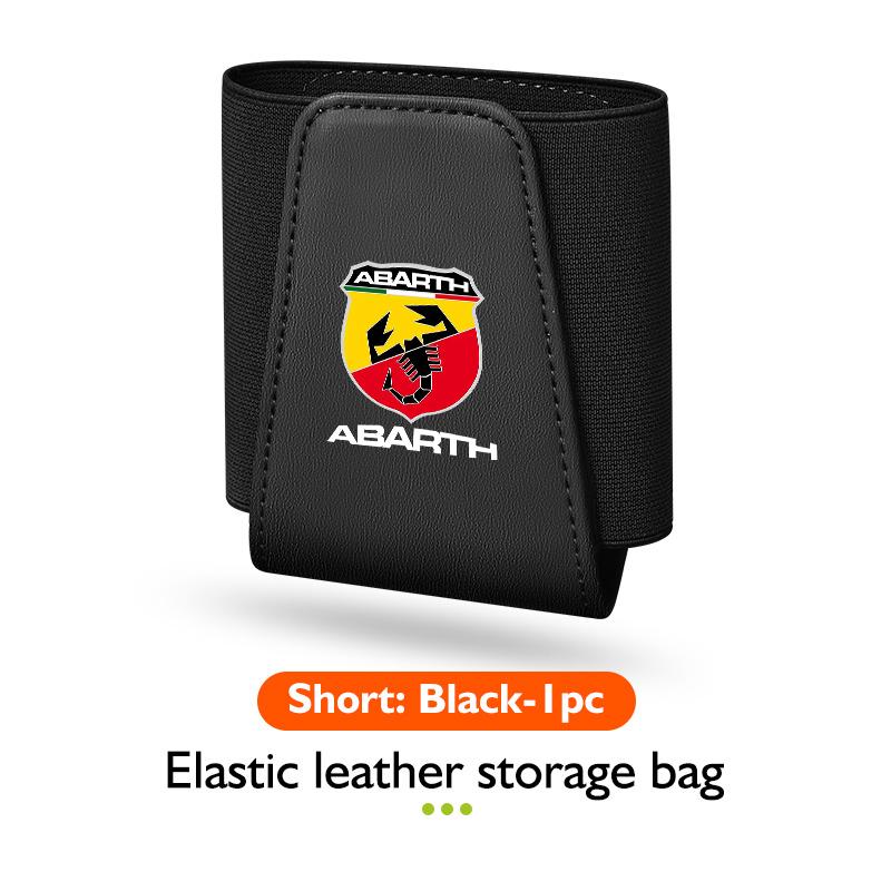Car Seat Side Organizer Leather Hanging Storage Elastic Pockets For Abarth Fiat Grande Punto Tipo Stilo g Ducato Palio 500x
