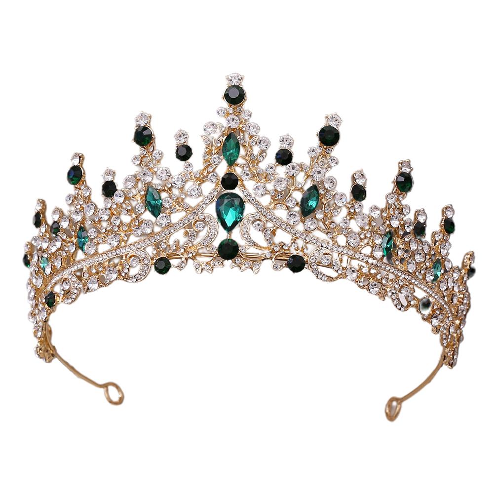 Luxury Tiara Crown For Women Fashion Inlaid Rhinestone Crowns Jewelry Accessories For Bride Wedding Birthday