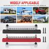 12Way Terminal Bus Bar M6 Stud Power Distribution Block 12-48V 150A DC Electrical BusBar with Cover For Truck Boat Car Camper RV