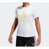 Adidas Originals Trefoil Printed Sports Vintage Short Sleeve T-Shirt Women Tops White FJ9456