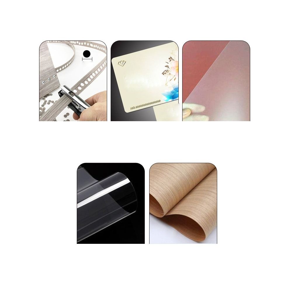 Unealtă de perforare durabilă Burghiu de alezor Pumn pentru găuri de șurub Pumn pălărie Colț de card de hârtie foto de credit