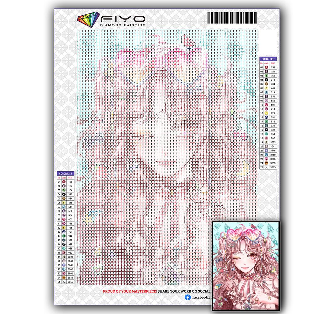 Diamond Painting Kit Maiden Girl 5D DIY Diamond Embroidery Portrait Pictures of Rhinestones Mosaic Decoration