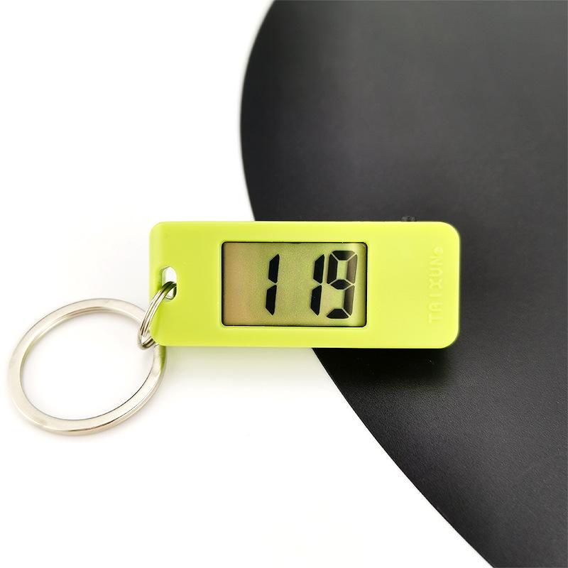 Student Candy Color Digital Keychain Watch - Silent Mini Clock Gift