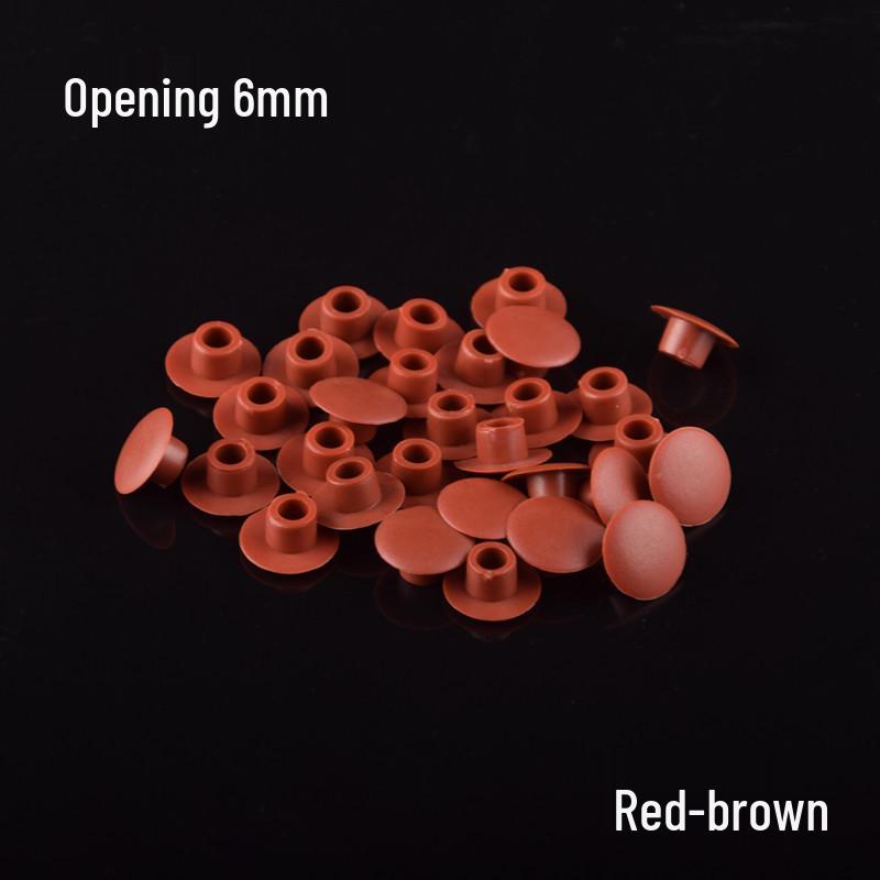 Round Plastic Hole Plugs for Cabinets and Wardrobes - Decorative Dustproof Screw Covers