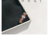 Korean Style Rose Gold Micro-Inlaid Diamond Titanium Steel Ring for Men and Women
