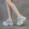 2681 European Mesh Breathable Rhinestone Dad Shoes Women Ins2026 Summer New Platform Casual Shoes