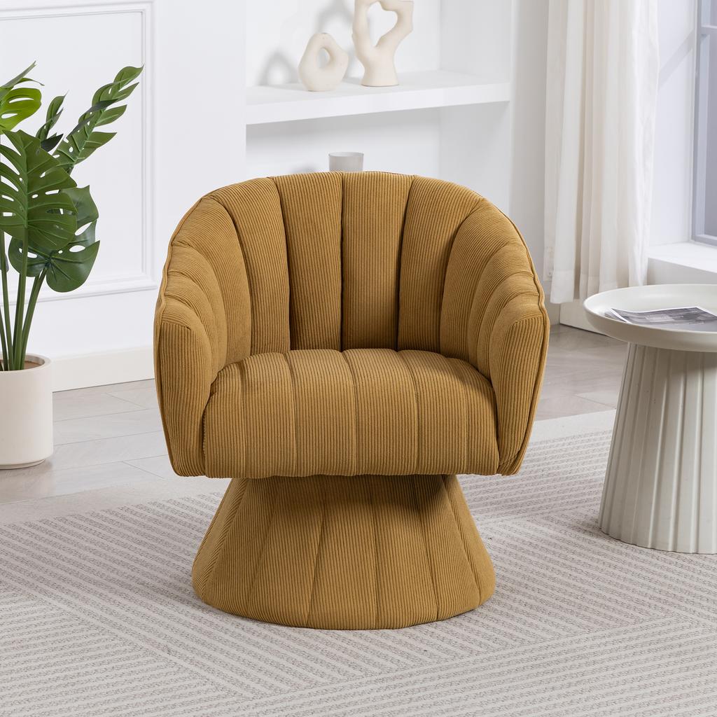 360 degrees Swivel Chair with Ergonomically Shaped Seat and Back Padding, Enclosing Armrests, Design and Base – ideal for Office