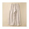 Women's Linen Blend 2-Piece Outfit Embroidered Half Sleeve Top & Wide Leg Pants Casual Set