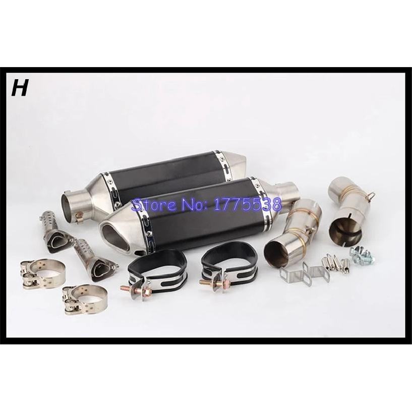 Motorcycle Exhaust System Link Pipe for Ducati 848 848 EVO 1098 1198 S/R 848 Motorbike Exhaust Escape Connector MidPipe