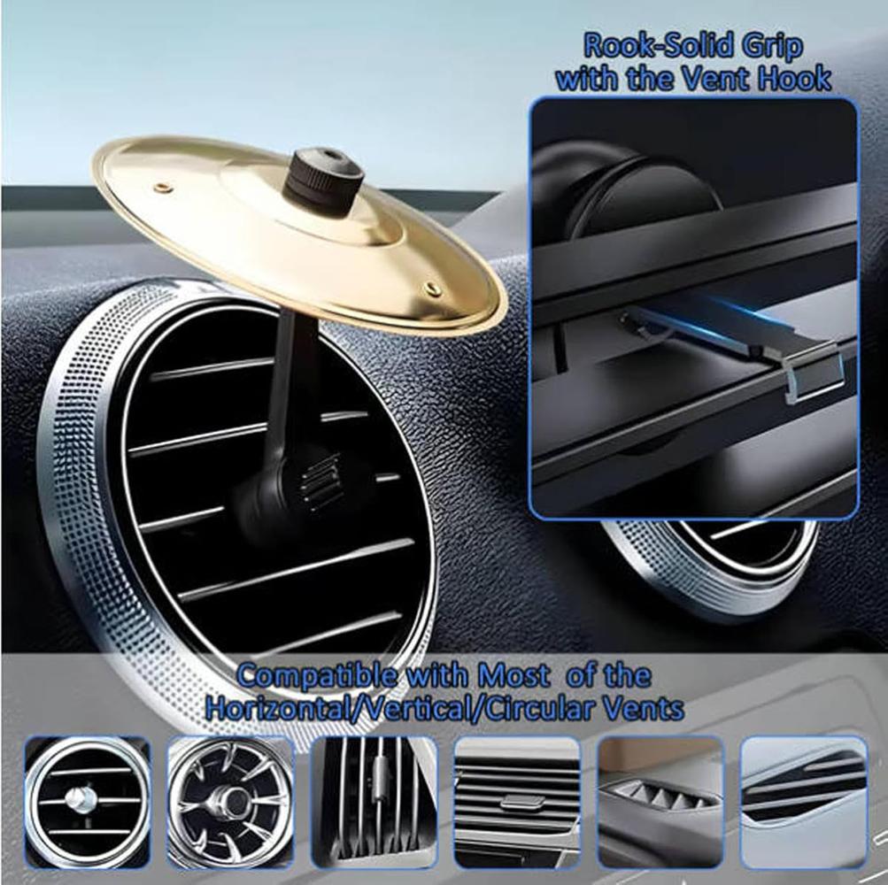 1/2PC Car Crash Cymbal Air Vent Mini Drum Car Hand-shooting Cymbals Car Drum Cymbal Air Vent Musical Instrument For Car Interior