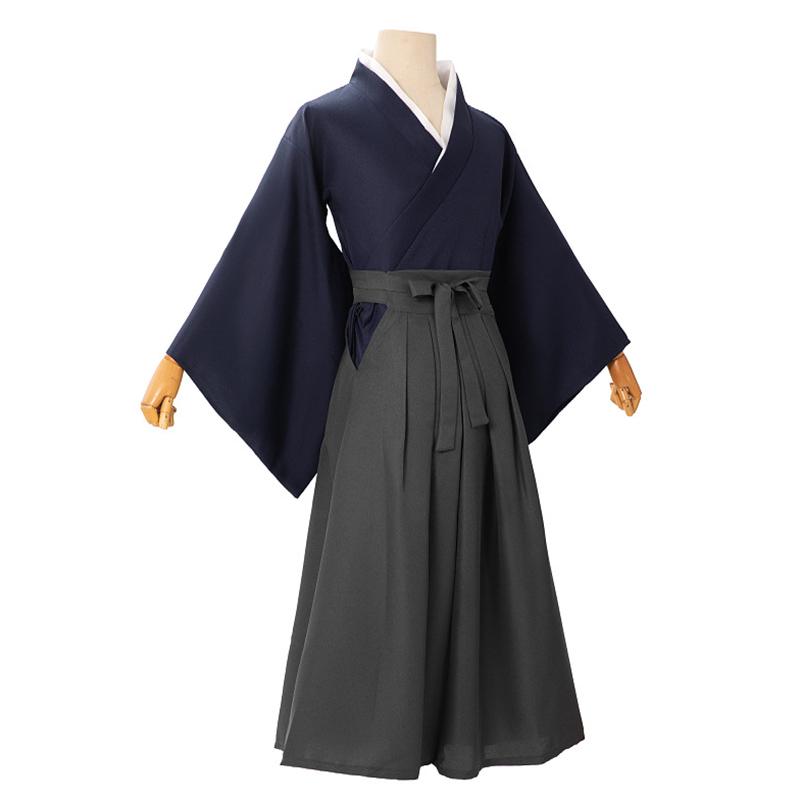 Rurouni Kenshin Himura Kenshin Cosplay Costume Kendo Kimono for Comic Con and Halloween Cosplay Clothing