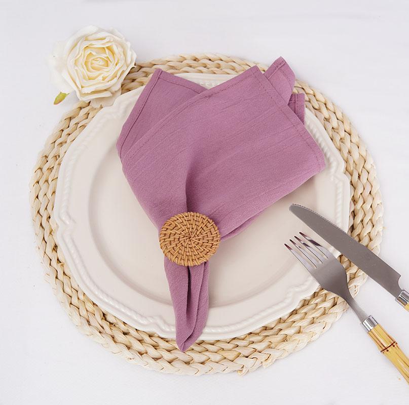 4 Bucăți Șervețele Roșii de Crăciun din Pânză Lavabile 30x45cm Țesătură 100% Bumbac Prosop de Ceai pentru Cină Nuntă și Decor de Petreceri