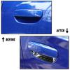 Exterior Door Handle Bowl Decor Cover Trim Bezels for Dodge Charger 2011+ Black