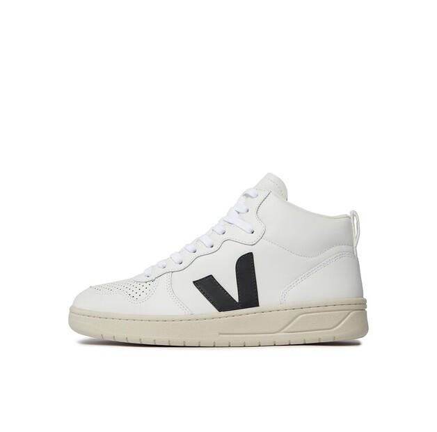Мужские кроссовки Veja V-15 кожа vq0203304b белые