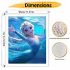 Disney Elsa Underwater Princess Paint by Numbers Painting Art Kit Wall Decor Home Decor Gift