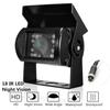 Waterproof 170° Wide Angle Truck Bus Rear View Backup Camera with 18 Lights