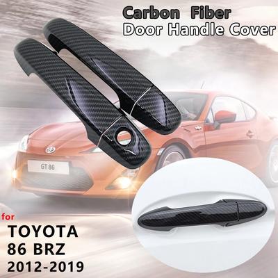 Carbon Fiber Door Handle Cover Catch Car Accessories for Toyota 86 GT86 FT86 Subaru BRZ 2012 2013 2014 2015 2016 2017 2018