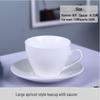 Shangqi Bone China Coffee Cup and Saucer Set