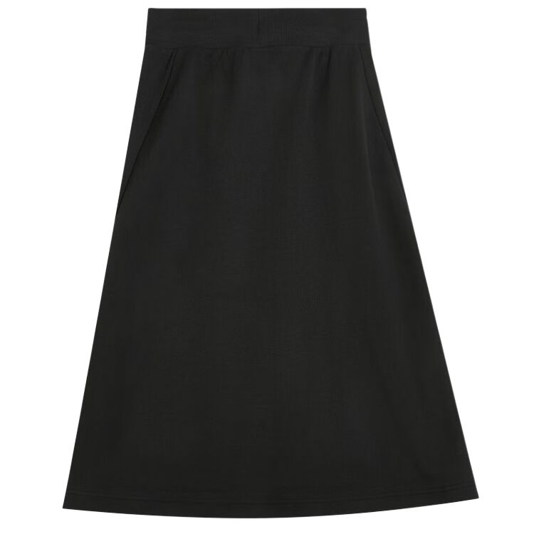 New PUMA SelectCLASSICS Casual Long Skirt Women's Black 01 631565-01