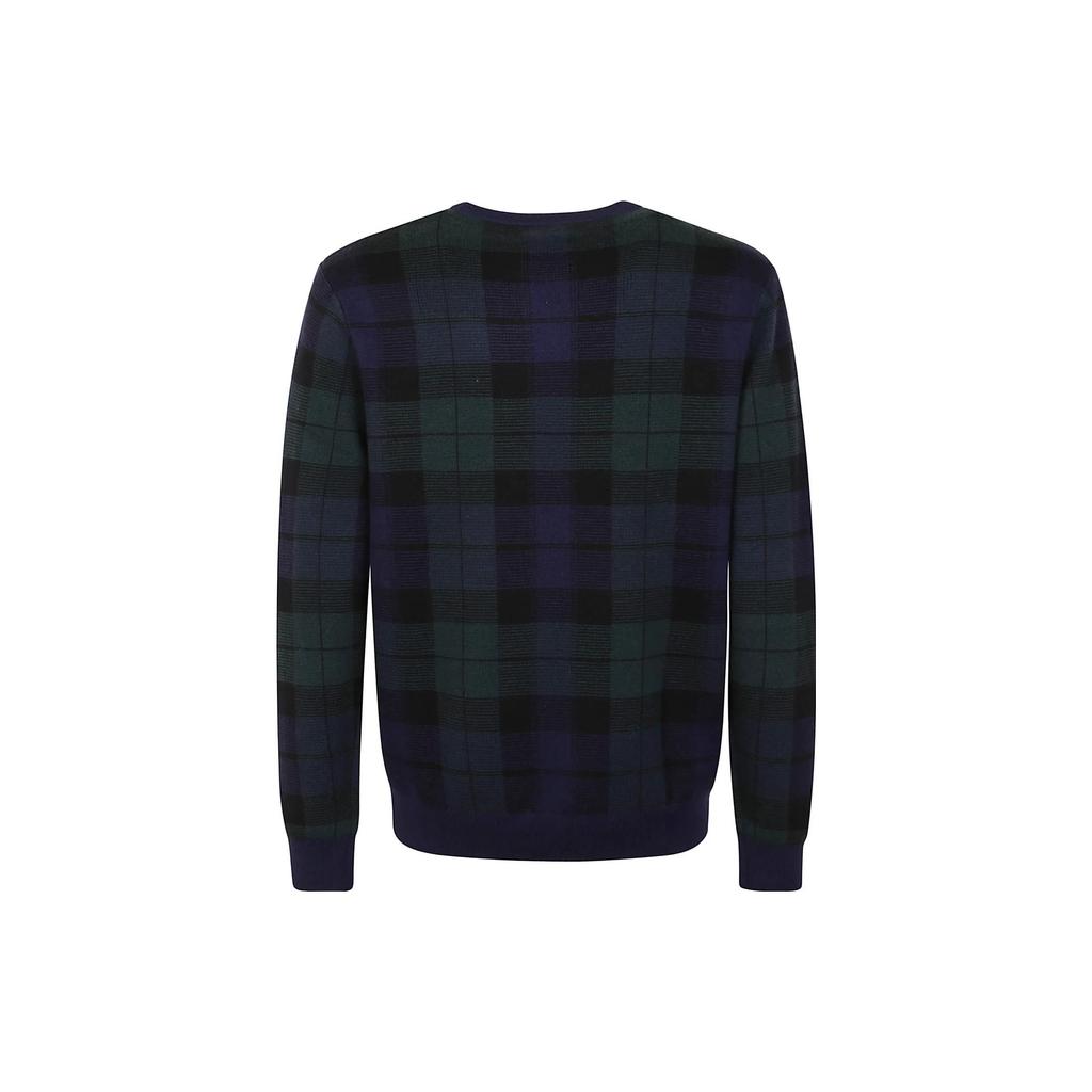 Polo Ralph Lauren Rutig Rundhalsad Pullovertröja Herrtröja Flerfärgad 710917043-001