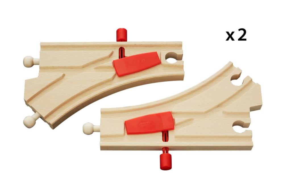 BRIO Weiche für 3 Jahre und Holzschienen Geschenk Knauf-Ausstattung 33344, auf. [Spielzeug, Spielzeugset], (Geburtstag/Weihnachten)]