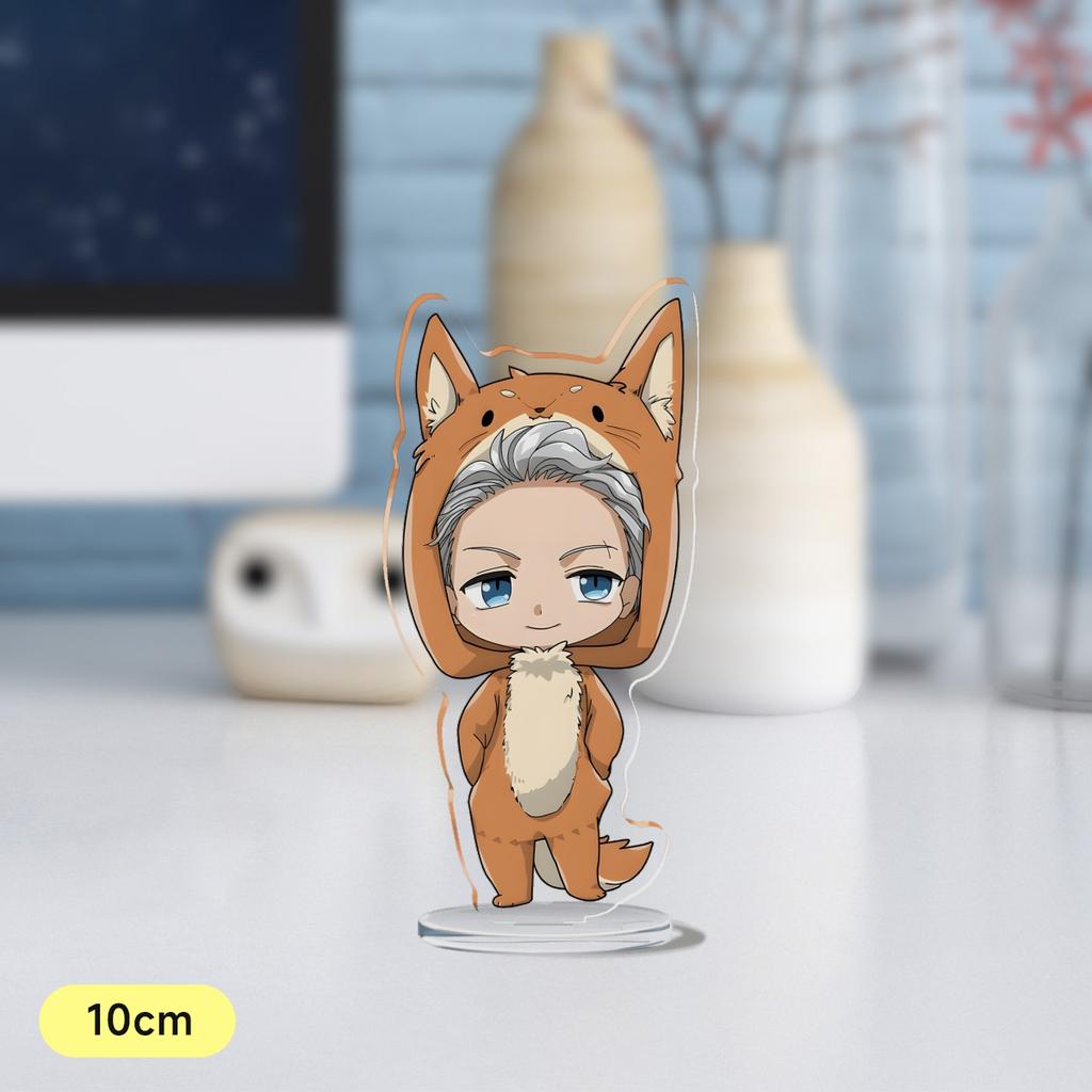 Anime Wind Breaker 10cm Acrylic Stand Sakura Haruka Yukai Akihiko Su Fang Q Version Mini Figure Model Plate Gift