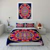 Colorful Mandala Three-Piece Design  Kid'S And Adults' Bedroom Decor, Exquisite Three-Piece Bedding Set Gift